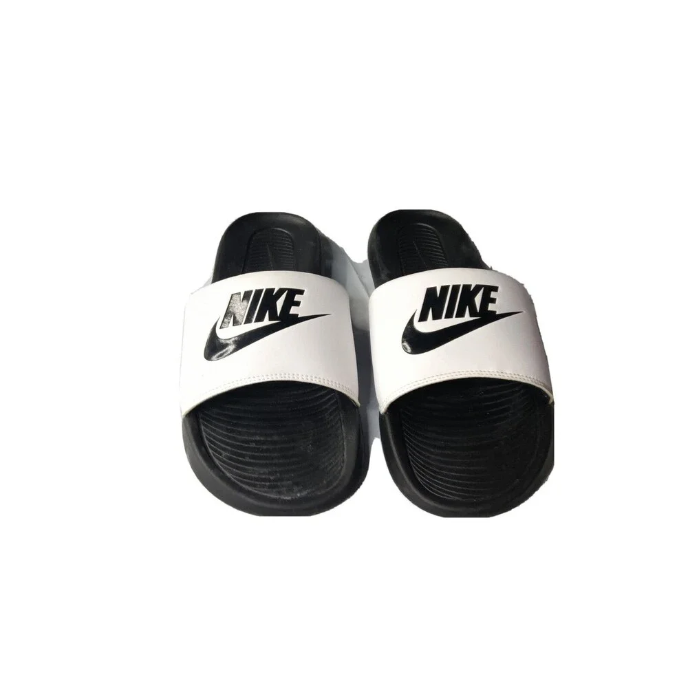 Nike Victori One Sandals Mens Size 12 M  Shoes White Black